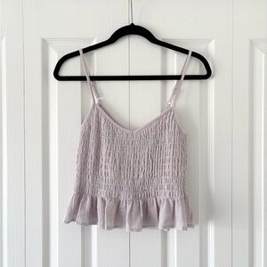 NWT Purple Lush Smocked Top